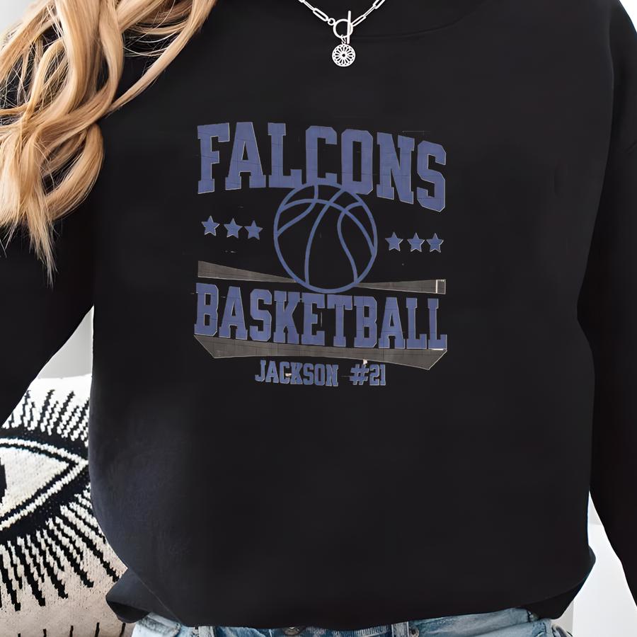 Custom Basketball Gift, Cotton Woven Personalized Sport Blanket, Senior Night Keepsake Gift, Blanket For Bleachers, Custom Throw With Name Sweatshirt