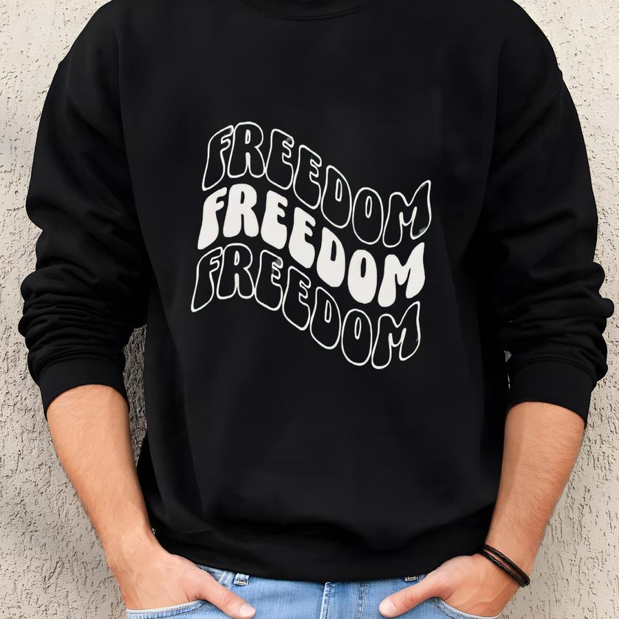 Freedom Shirt, Activist Tshirt, Protest Tee, -unisex Sizes S - 4 Xl 100% Cotton Sweatshirt