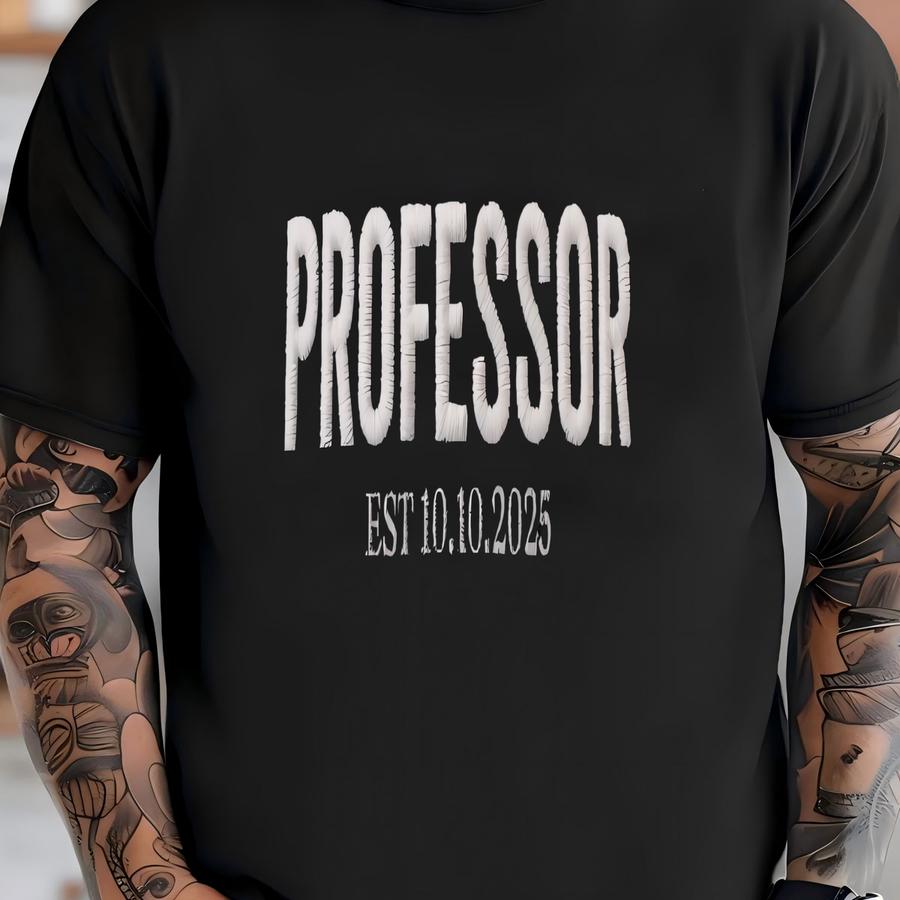 Custom Professor Corduroy Cap, Professor Hat, Y Corduroy Cap, Personalized Professor Gift Hat, Professor Est Cap T-shirt