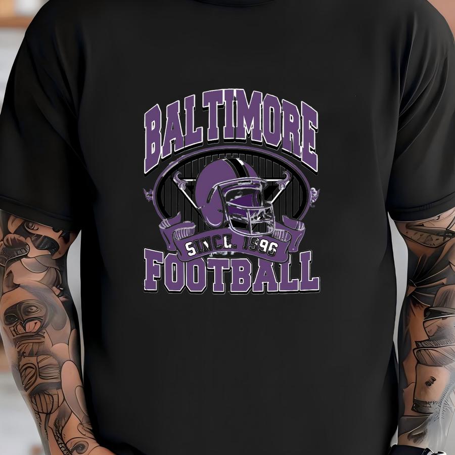 Vintage Baltimore Football Sweatshirt, Baltimore Football Fan Gift , Game Day Gift, Sunday Football Gift, Mascot Game Day Tee, Gift For Her T-shirt