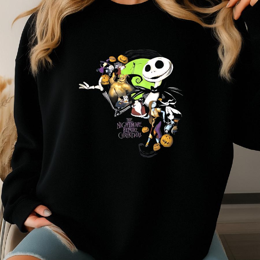Vintage The Nightmare Before Christmas Sweatshirt Medium 's Nightmare Before Christmas Sweater Christmas Halloween Jumper M Sweatshirt