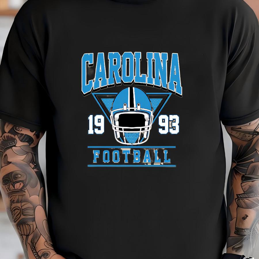 Vintage Style Carolina Football Sweatshirt, Carolina Football Fan Gift, Game Day Football Tee, Sunday Football Gift, Mascot Game Day Tee T-shirt