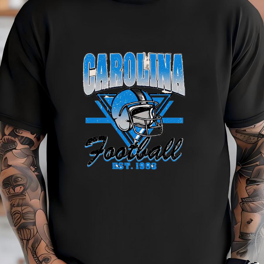 Vintage Style Carolina Football Unisex Sweatshirt, Carolina Football Fan Gift, Game Day Football Tee, Sunday Football , Mascot Game Day Tee T-shirt