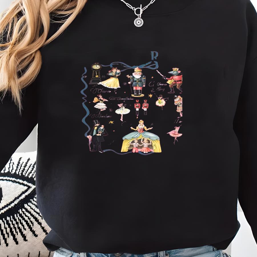 Nutcracker Sweatshirt, Christmas Nutcracker Crewneck, Christmas Hoodie, Nutcracker Ballet Sweater, Christmas Party Sweatshirt, Xmas Gift Sweatshirt