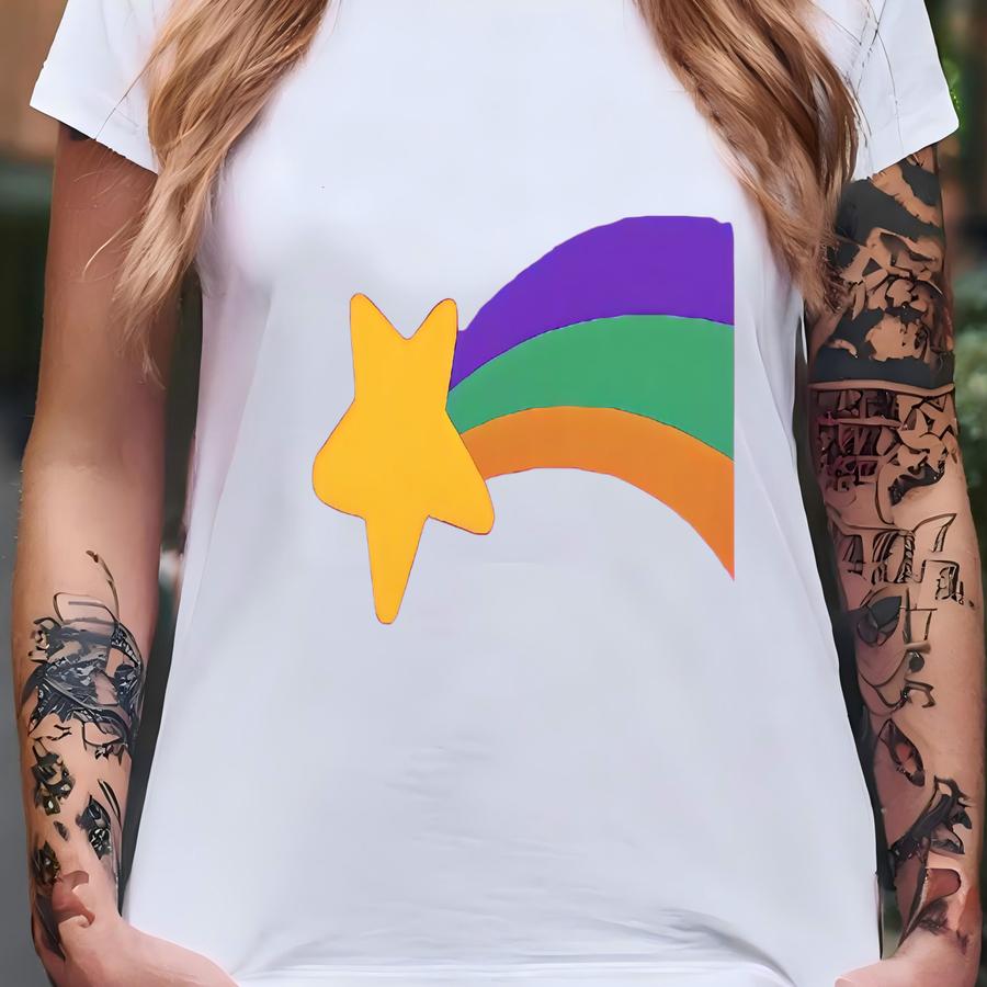 Mabel Pines Rainbow Star Sweatshirt, Mable Pines Sweater For Cartoon Fan, Mabel Pines Sweater, Gravity Falls Shooting Star Costume Halloween T-shirt Mabel Pines Rainbow Star Sweatshirt, Mable Pines Sweater For Cartoon Fan, Mabel Pines Sweater, Gravity Falls Shooting Star Costume Halloween T-shirt