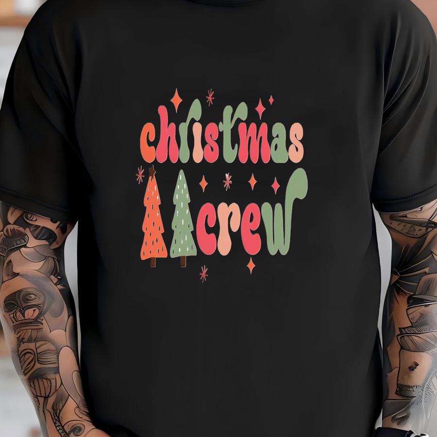 Christmas Crew Shirt, Christmas Trees Sweatshirt, Christmas Family Shirt, Retro Christmas Crew Sweater, Cute Christmas Hoodie, Holiday Tee T-shirt