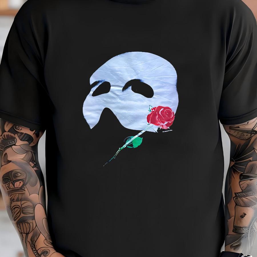 Vintage 80s The Phantom Of The Opera Big Print Crewneck Sweatshirt Size Fits L T-shirt