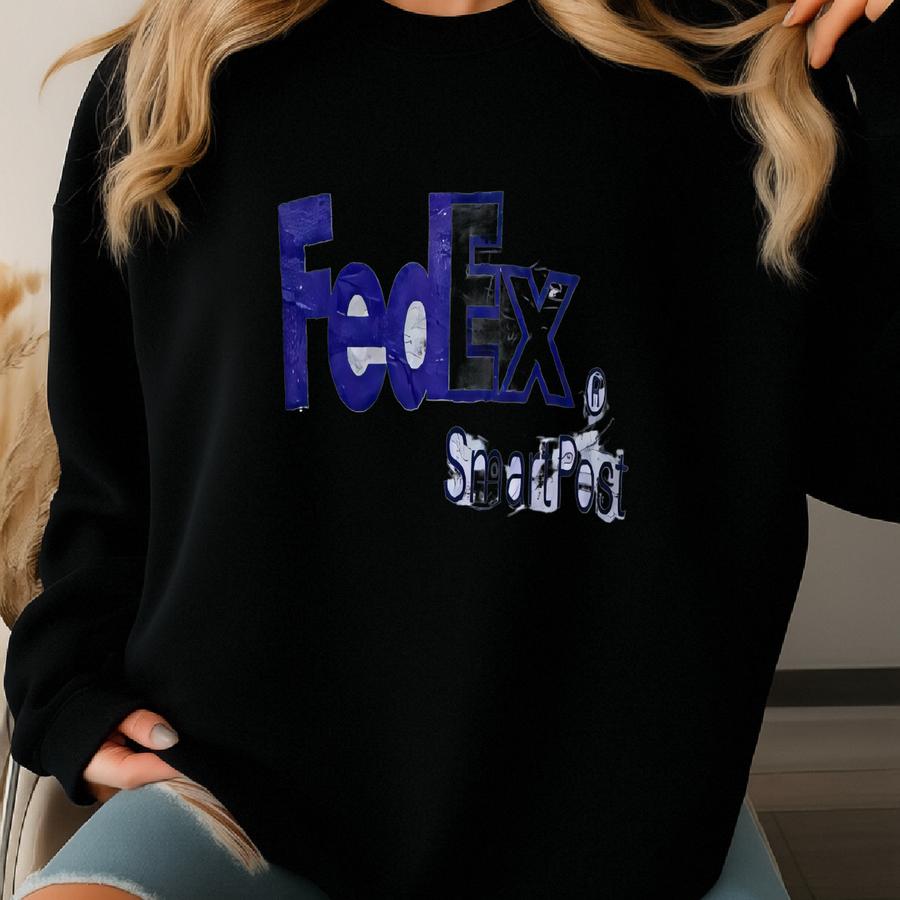 Fedex Smart Post Big Logo Crewneck Sweatshirt Size S Sweatshirt