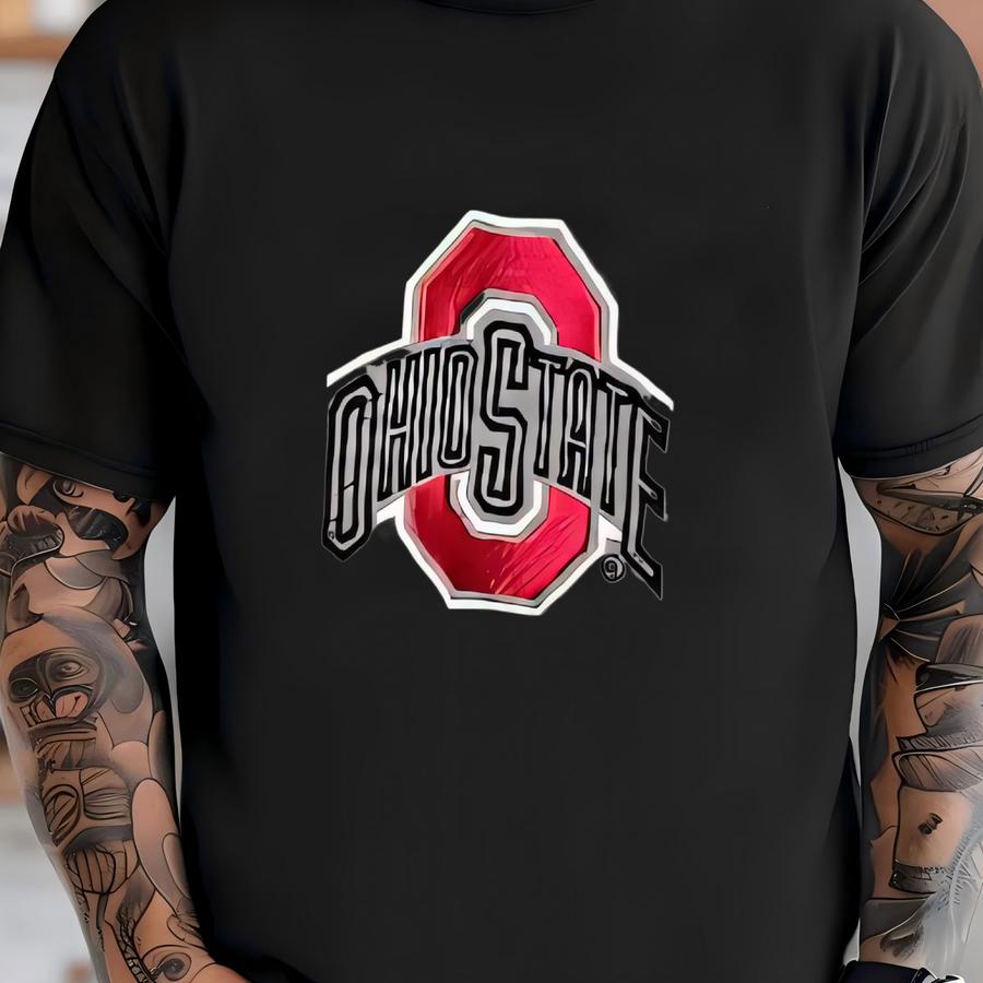 Vintage Ohio State Buckeyes Big Ten College Full Zip Striped Track Jacket (size Adult Medium) T-shirt