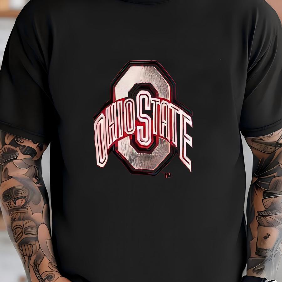 Vintage 1990s Ohio State Buckeyes Big Ten College Red Pullover Windbreaker Jacket (size Adult Xxl) T-shirt