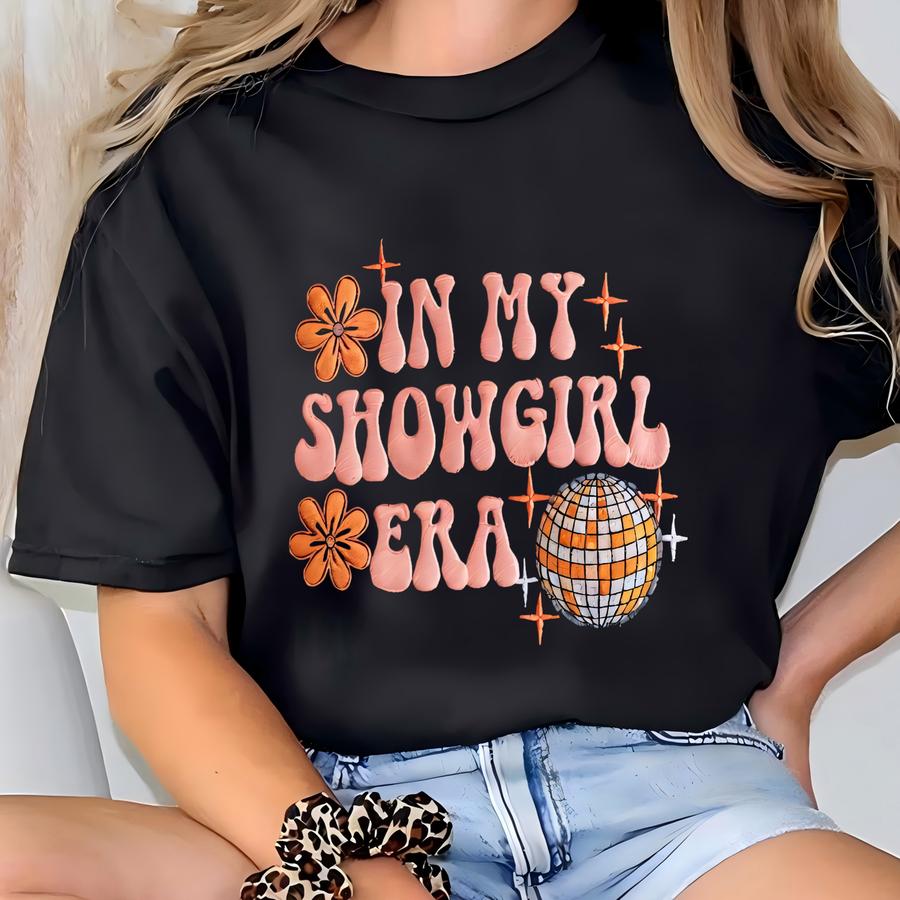 In My Showgirl Era Sweatshirt, Showgirl Sweatshirt, Cozy Concert Crewneck, Showgirl Era Sweatshirt, Music Fan Gift T-shirt