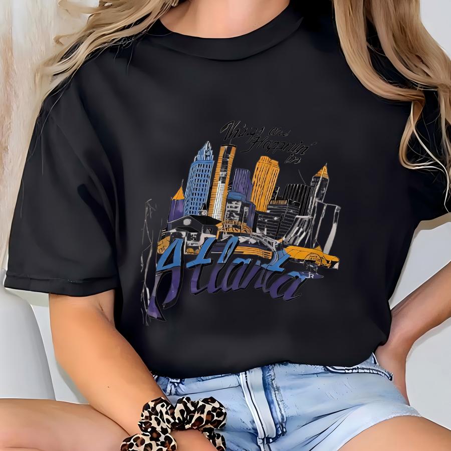 1980s Atlanta Destination Hoodie T-shirt