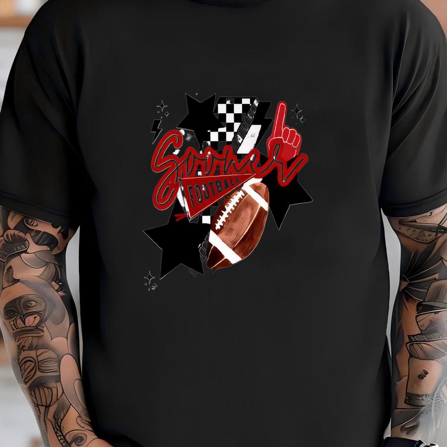 Ou Football Fan Crewneck Sweatshirt, Unisex Gildan Fce Top, Game Day Apparel, Sports Gift, Perfect For Tailgating T-shirt