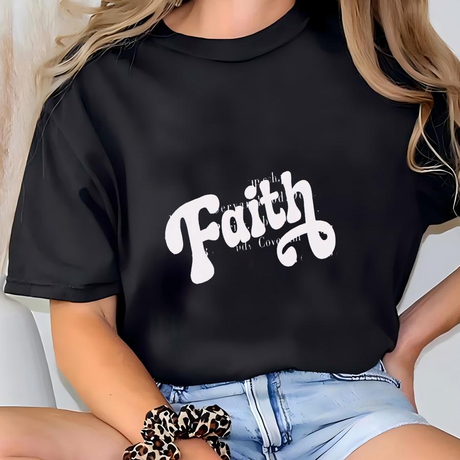 Christian Womens Shirt Tee Faith Graphic Tee Bible Verse Shirt Modest Inspirational Jesus Tee Spiritual Gift For Her Faith T-shirt