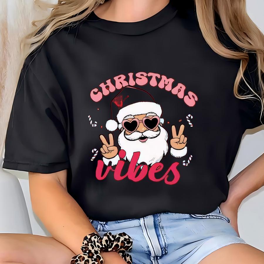 Christmas Vibes Kids Shirt, Sweatshirt, , Christmas Shirt For Kids, Baby, Christmas Mini Kids Shirt, First Christmas Kid Shirt T-shirt