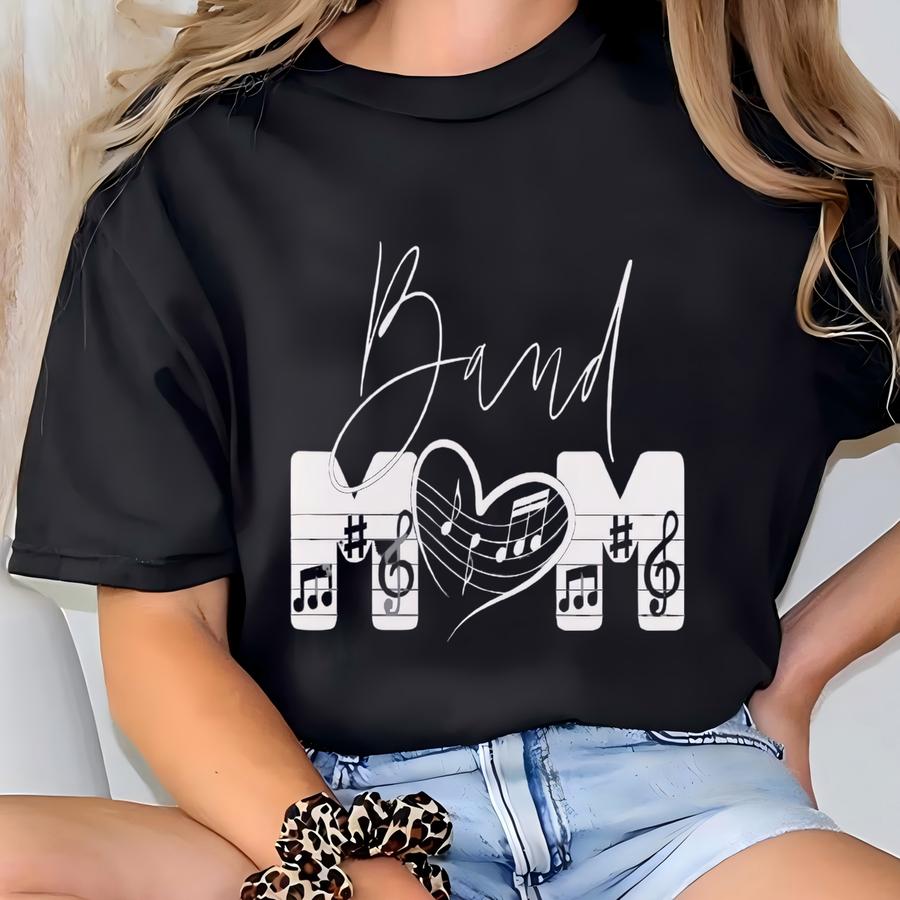 Band Mom Dtf Transfers, Music Mom Dtf Transfers, Marching Band Mom Dtf Transfers, Band Family Dtf Transfers, Ready To Press Transfers T-shirt
