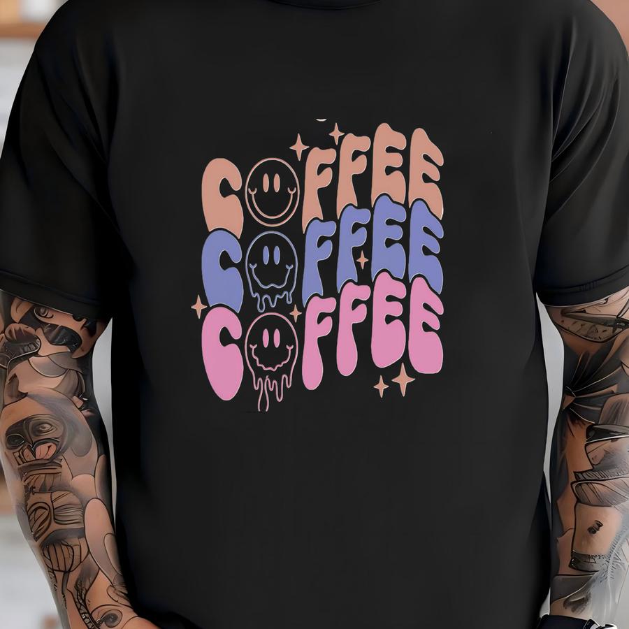 Coffee Smiley Face Shirt, Funny Coffee Shirt, Coffee Mom Shirt, Coffee Fall Shirt, Teacher Gifts Shirt