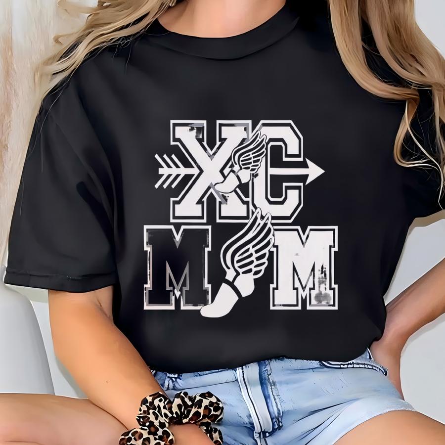 Xc Mom Dtf Transfers, Cross Country Mom Design, Running Mom, Track Mom Dtf, Sports Mom Heat Transfer, Athletic Mom Transfers T-shirt
