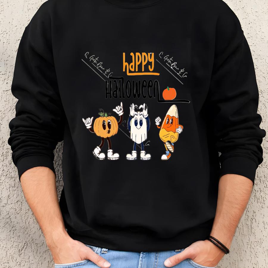 Happy Halloween Digital Graphic Sweatshirt