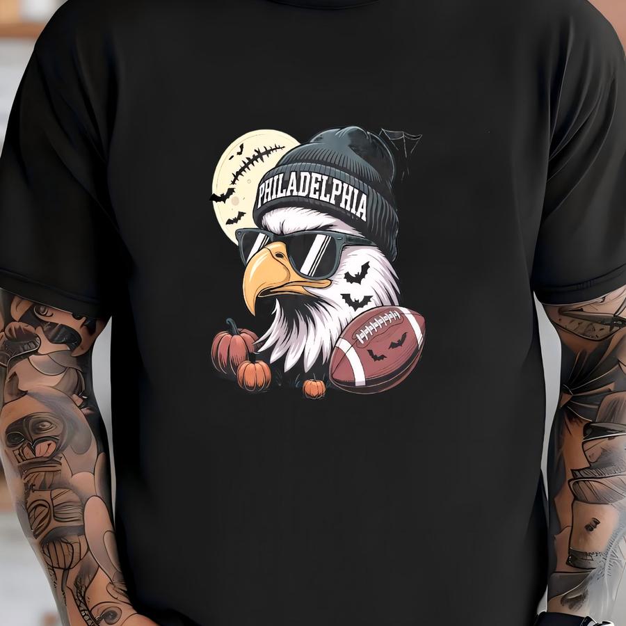 Philadelphia Football Halloween Vintage Shirt, Philly Football Retro Hoodie, Football Gameday Shirt, Sports Tee, For Fan T-shirt