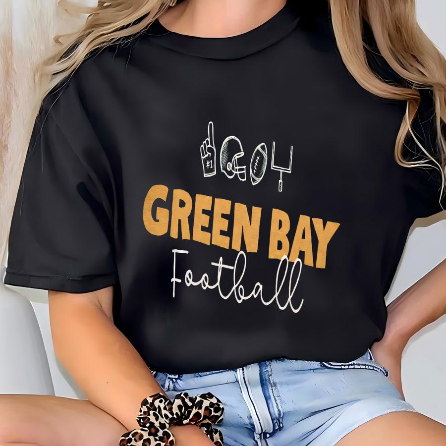 Green Bay Football Sweatshirt, Gildan Green Bay Sweatshirt, Green Bay Football Crewneck, Gameday Crewneck, Bestseller T-shirt