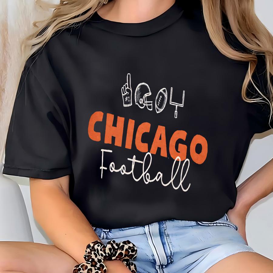 Chicago Football Sweatshirt, Gildan Sweatshirt, Football Crewneck, Bears Gameday Crewneck, Bestseller T-shirt
