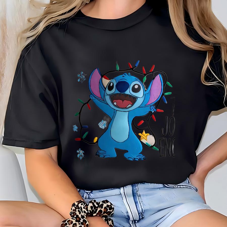 Kids Stitch Christmas Sweatshirt, Is This Jolly Enough Shirt, Stitch Shirt, Funny Stitch Shirt, Christmas Kids Shirt T-shirt