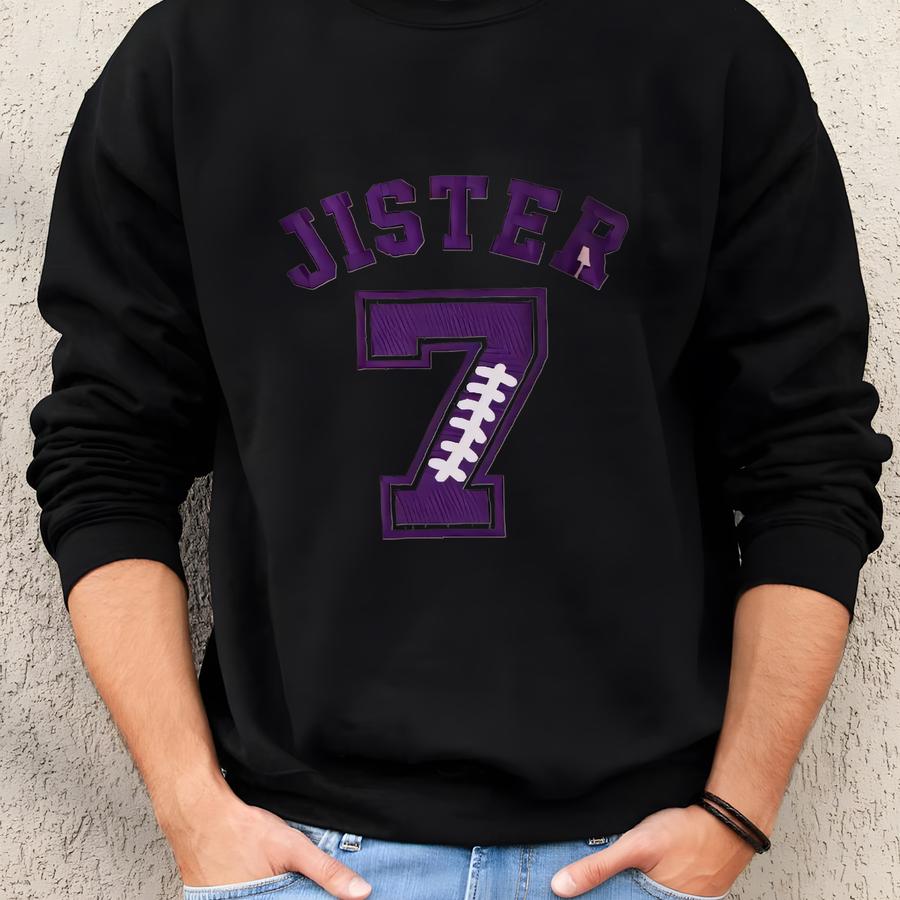 Custom Football Sister Kids Sweatshirt, Football Little Sister Shirt, Lil Sister Football Shirt, Family Football Shirt, Game Day Sweatshirt