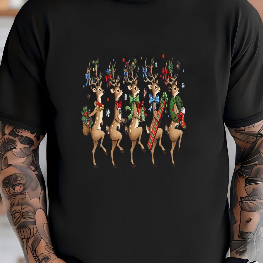 Reindeer Christmas Shirt, Reindeer Christmas Sweatshirt, Cute Holiday Shirt, Funny Christmas Tee, Women Christmas Sweater, Christmas Kids T-shirt