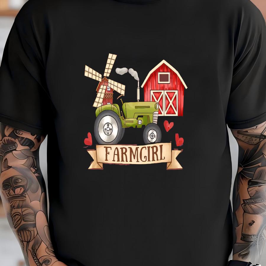 Farm Girl Shirt, Farmer Hoodie, Farm Life Shirt, Country Girl Crewneck, Custom Farm Girl Shirt, Farm Girl Graphic Shirt, Farmer Girl Gift T-shirt
