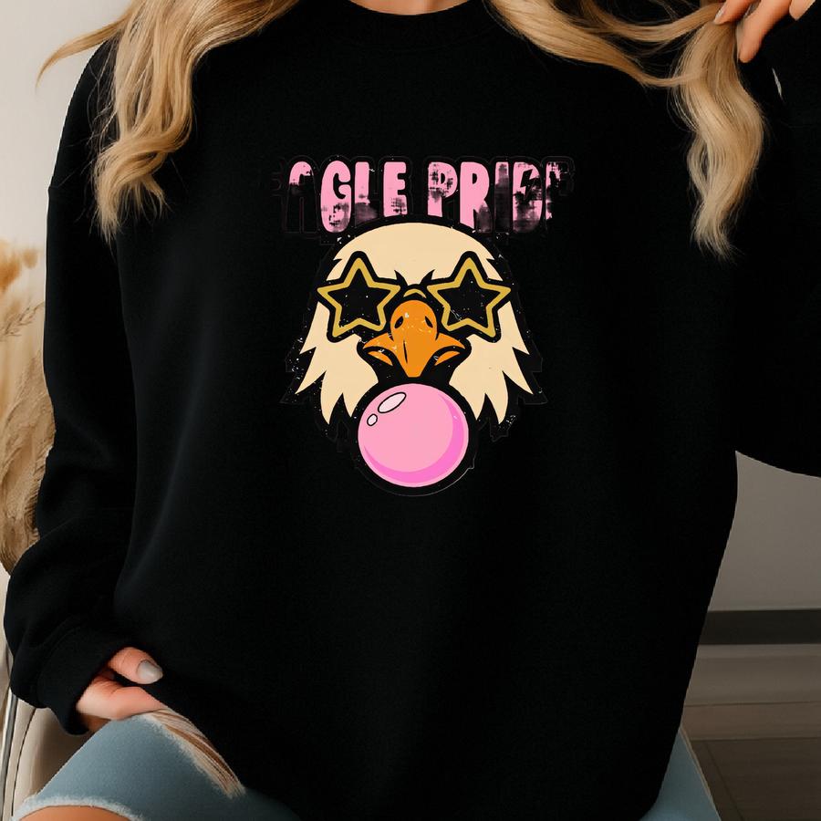 Eagle Mascot T-shirt: Vintage School Spirit Tee Sweatshirt