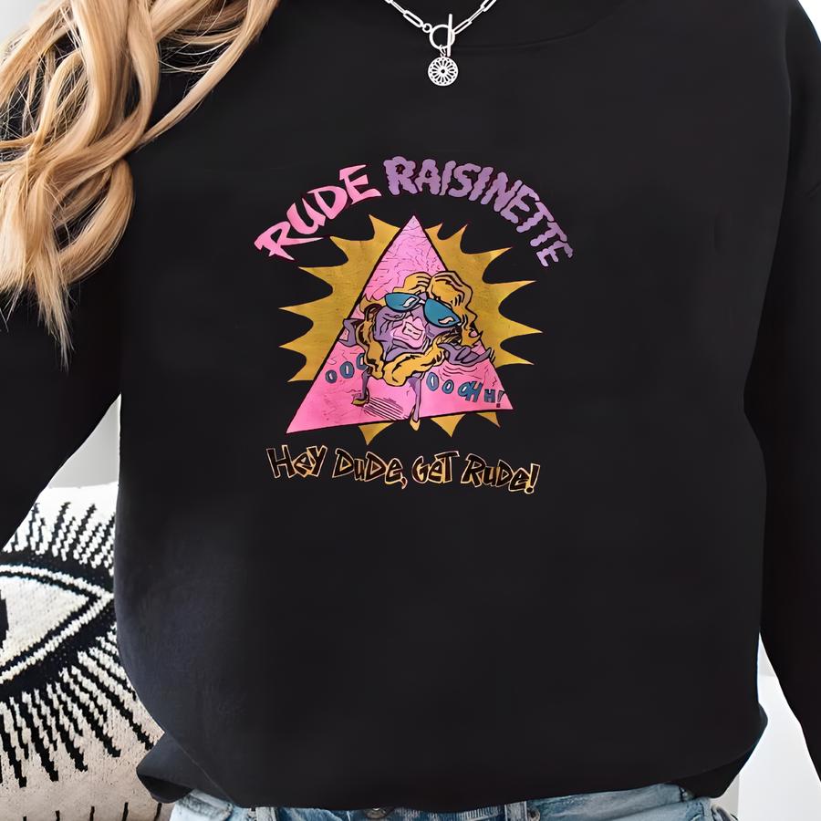 Vintage 80's Rude Raisinette Sweatshirt Rude Raisinette Crewneck Rude Raisinette Sweater Pullover Print Logo Rude Raisinette Jumper Sweatshirt Vintage 80's Rude Raisinette Sweatshirt Rude Raisinette Crewneck Rude Raisinette Sweater Pullover Print Logo Rude Raisinette Jumper Sweatshirt