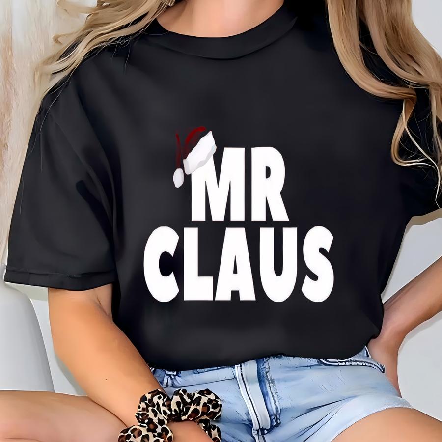 Winter Sweatshirt, Mr. Claus Shirt With Hat, Merry Christmas Shirt For Men, Winter Gift, Family Winter Shirt, Winter Dad Shirt, Winter Lover T-shirt
