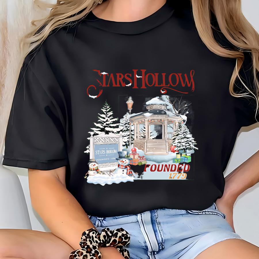 Stars Hollow Christmas Festival Shirt, Christmas Winter Festival Tshirt, Connecticut Holiday Tee, Lukes Diner Holiday Shirt. T-shirt