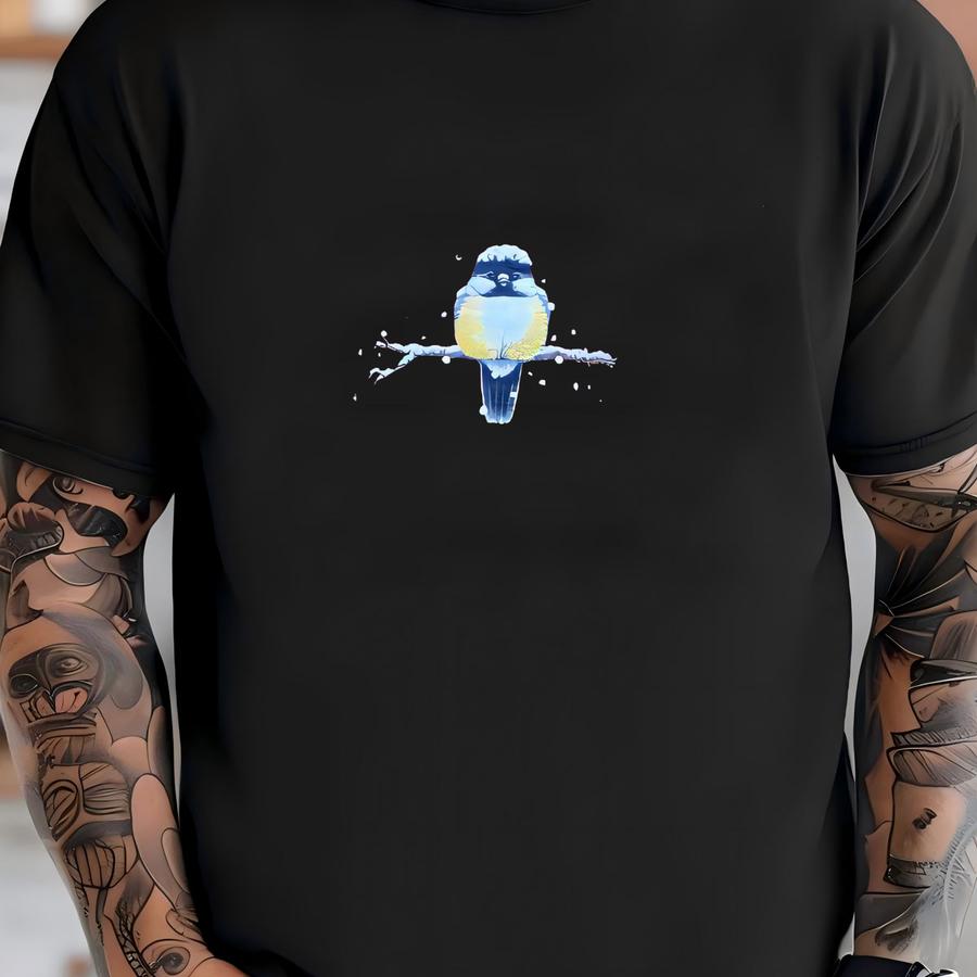 Vintage Morning Sun Birds On Snow Double Neck Sweatshirt Size Xl T-shirt