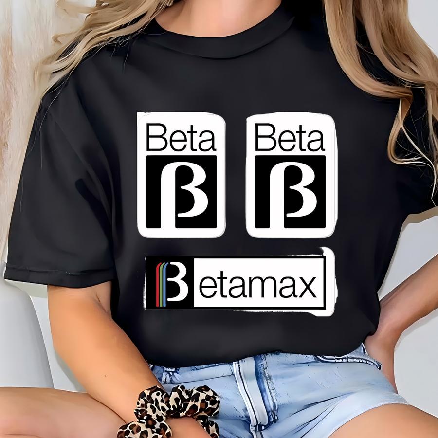 Betamax Video Casette Recorder Retro Sticker - Bygone Brand T-shirt