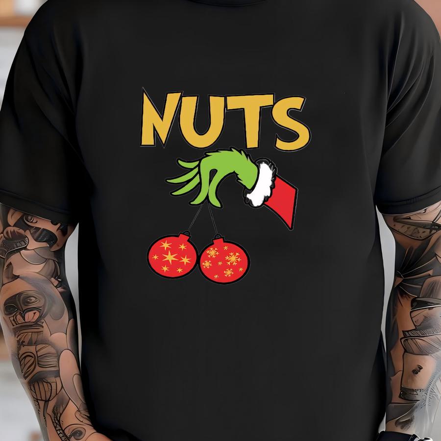 Chest Nuts Couples Matching Shirts, Funny Christmas Matching Shirts, Holiday Sweatshirt, Cute Christmas Shirt, Couple Sweater, Family Tee T-shirt