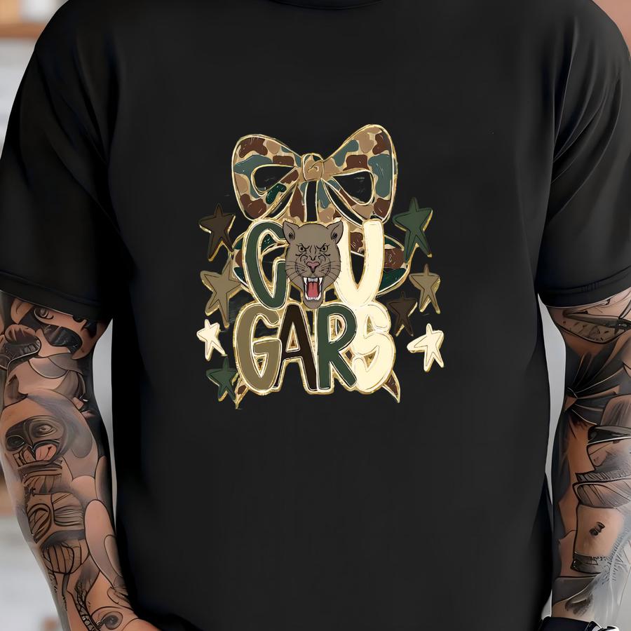 Cougar Mascot Shirt: School Spirit Cougar Sweatshirt T-shirt