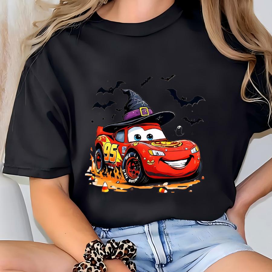 Lightning Mcqueen And Friends Halloween Shirt, Cars Halloween Shirt, Matter Halloween Shirt, Halloween Family Matching Shirt, Kids T-shirt