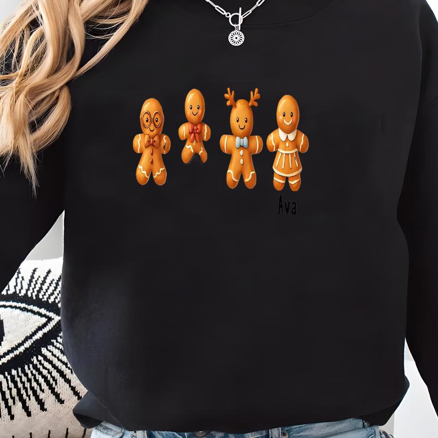Grandma’s Favorite Cookies Sweatshirt: Custom Gingerbread Holiday Crewneck Sweatshirt