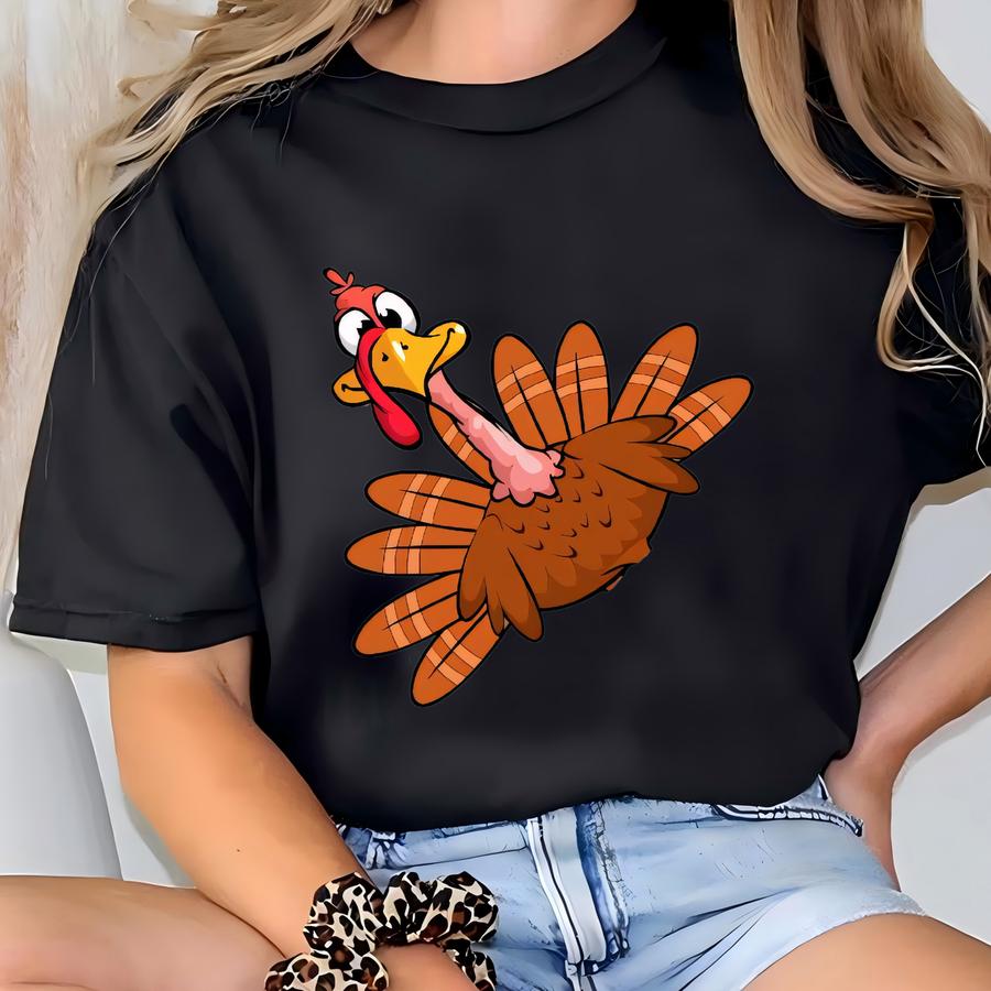 Funny Turkey Moo Shirt: Thanksgiving Humor For Women Men Tee T-shirt