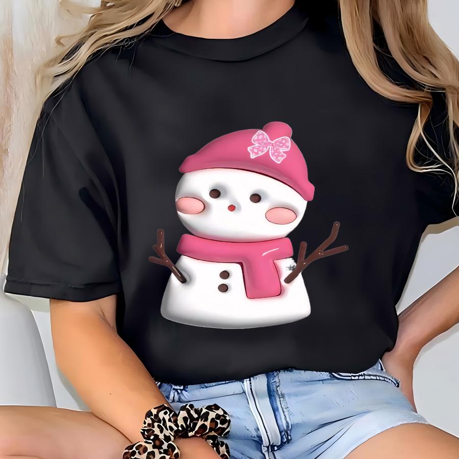 Baby First Christmas Ornament 2025, Personalized First Christmas Ornament Baby Girl Name, Baby Shower Gift, Baby Family Keepsake, Pink Bow T-shirt