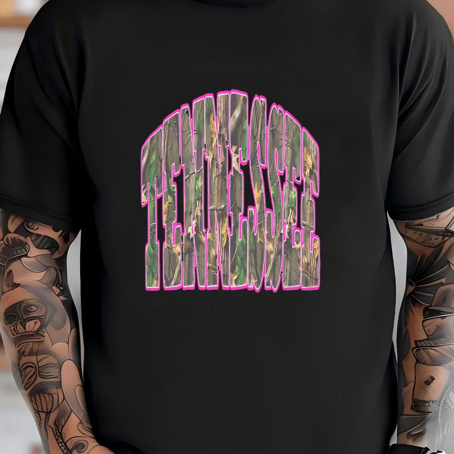 Camo Tennessee Shirt: Vintage Graphic Tee T-shirt