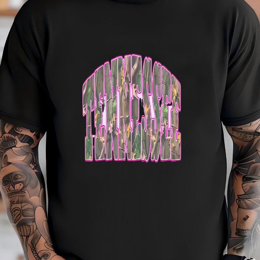 Camo Tennessee Shirt: Vintage Graphic Tee T-shirt