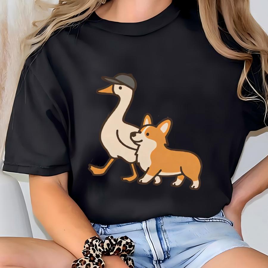 Corgi Goose Shirt, ® Corgi Mom Hoodie, Funny Corgi Tee, Funny Gift For Corgi Dog Owner, Corgitee, Corgi Mom Dad Owner Gift T-shirt