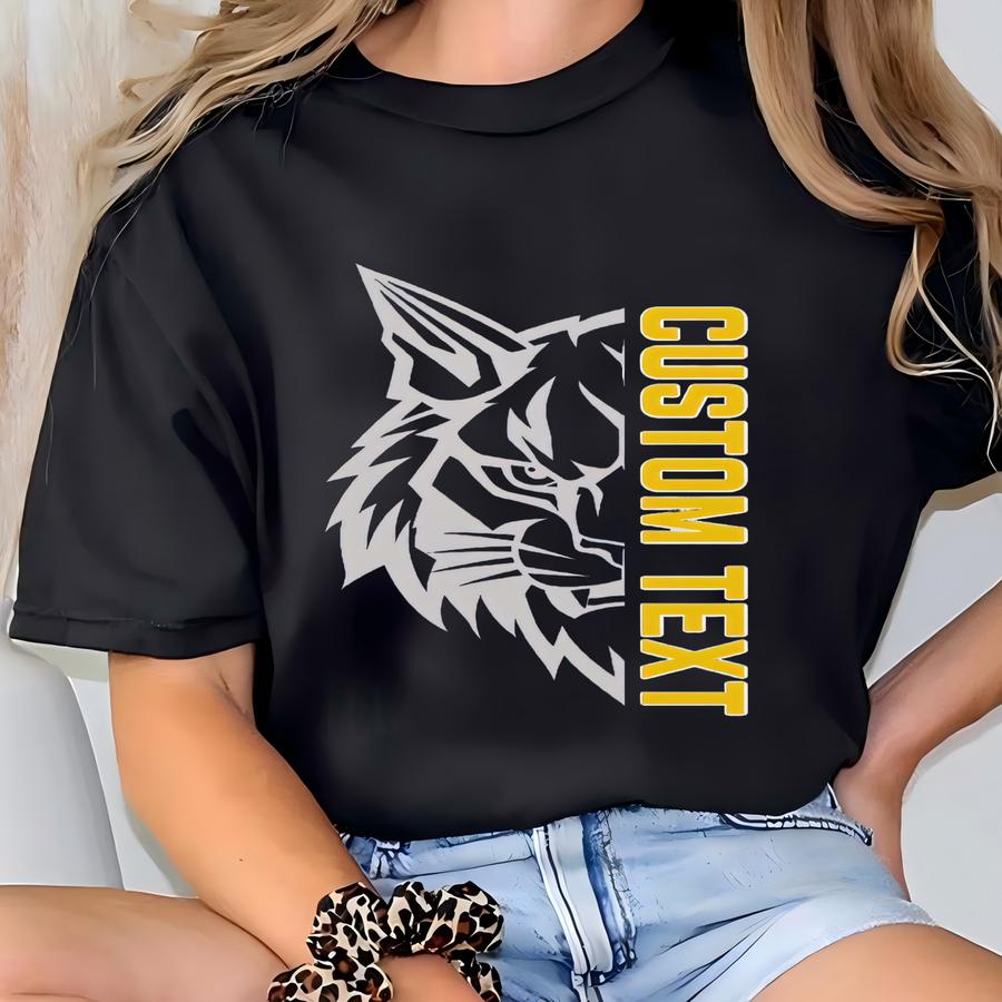 Custom Wildcats Mascot Crewneck, Wildcats Gameday Crewneck, Custom Wildcats Team Shirt, Gameday Mom Football Crewneck, Wildcats Football T-shirt