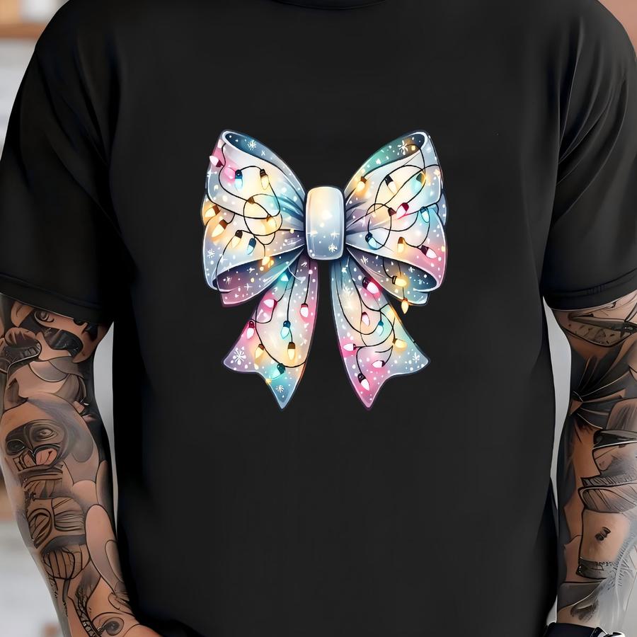 Christmas Lights Shirt, Funny Coquette Christmas Tee, Xmas Coquette Hoodie, Christmas Party Shirt, Merry Christmas Tee,cute Christmas Shirt T-shirt