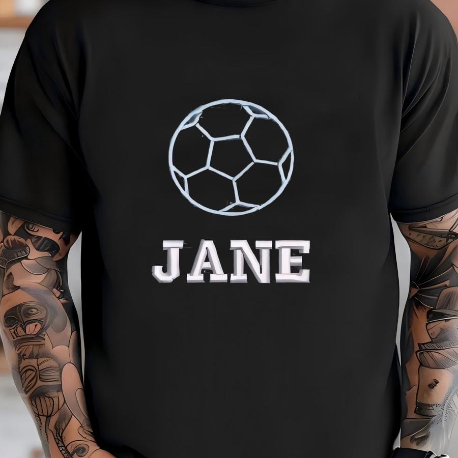 Personalized Soccer Quarter Zip Sweatshirt T-shirt