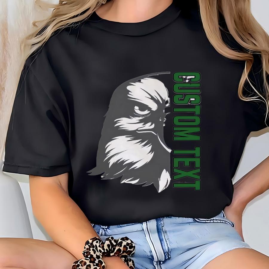 Custom Eagles Mascot Crewneck, Eagles Gameday Crewneck, Custom Eagles Team Shirt, Gameday Mom Football Crewneck, Eagles Football T-shirt