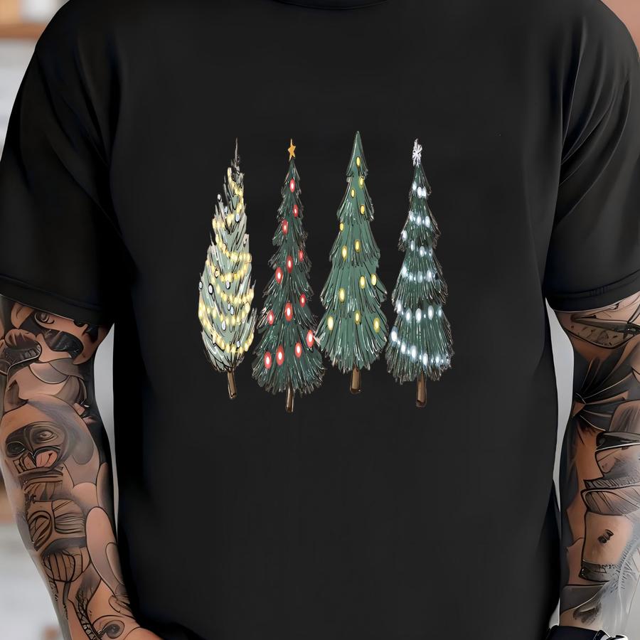 Christmas Sweatshirt, Christmas Sweater, Christmas Crewneck, Christmas Tree Sweatshirt, Holiday Sweaters For Women, Winter Sweatshirt T-shirt